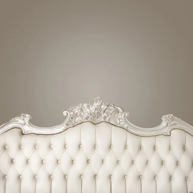 

Vinyl baroque bed headboard tufted bed photography backdrop thin vinyl photo studio background wallpaper