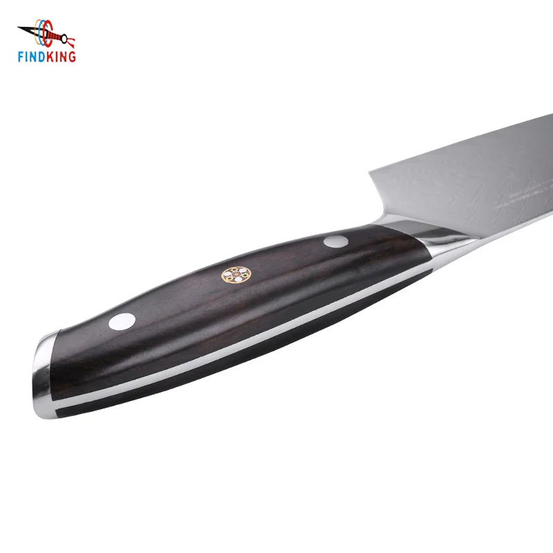  FINDKING AUS-10 damascus steel chefs knifes Ebony Handle arrow pattern Professional 8 inch Gyuto Kn - 32977755555