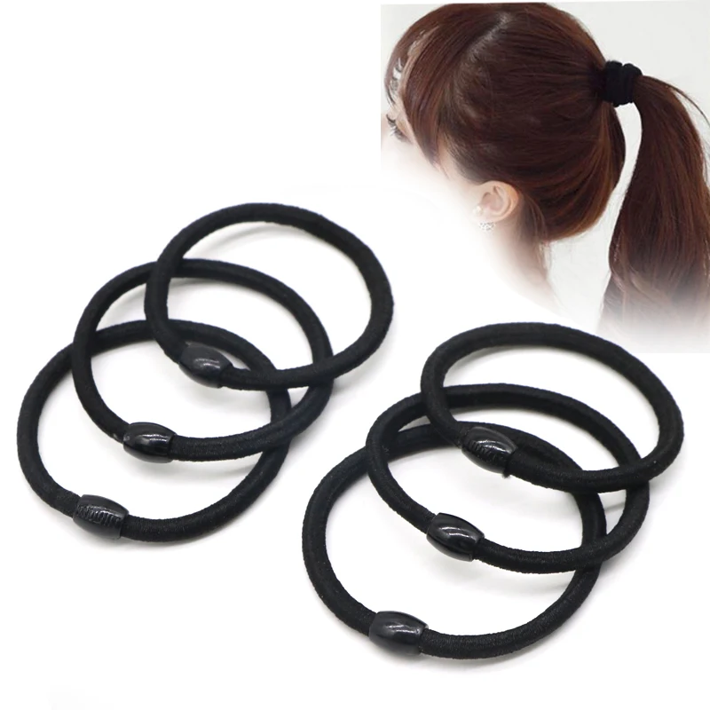 10Pcs Women Girls Elastic Hair Ties Knotted Band Ponytail Holder Rope Rings Band