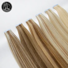 Сказочные волосы remy 2,0 г/шт. 16 дюймов настоящие волосы Remy прямые из искусственной кожи уток человеческие шарики клея для наращивания волос на наращивание волос Бесшовные ленты ins