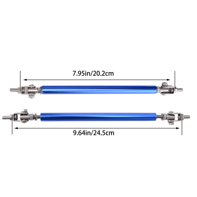 ESPEEDER Универсальный Регулируемый передний бампер для губ Splitter стойки рулевой опорный стержень