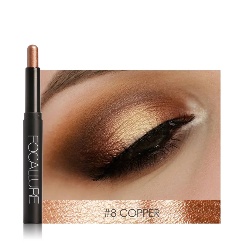 Focallure Brand Glitter Eyeshadow Stick 12 Colors Eye Makeup Shimmer