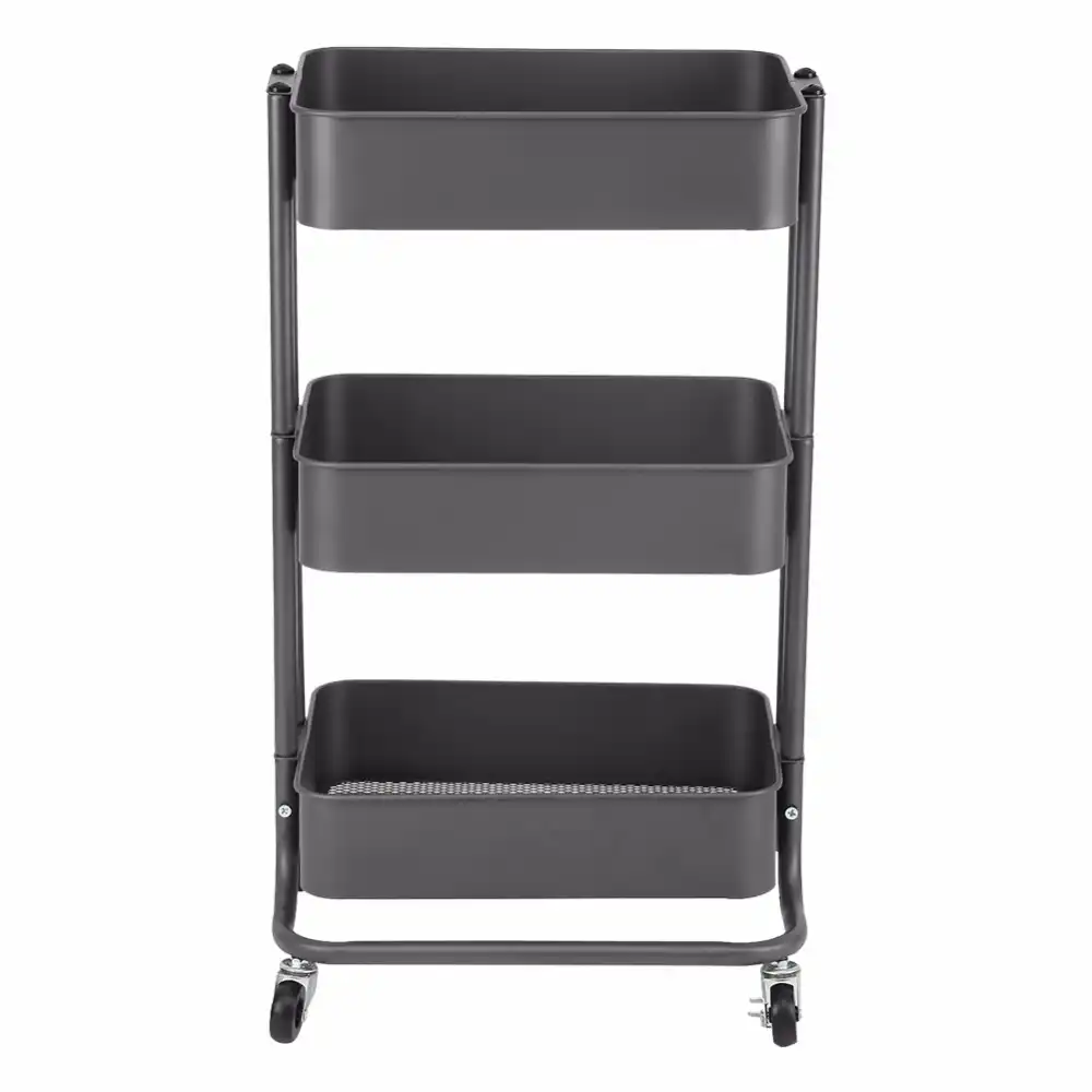 3 Tiers Height Adjule Storage Rack Trolley Sy Cart Slim 3 Tiers Height Adjule Storage Rack
