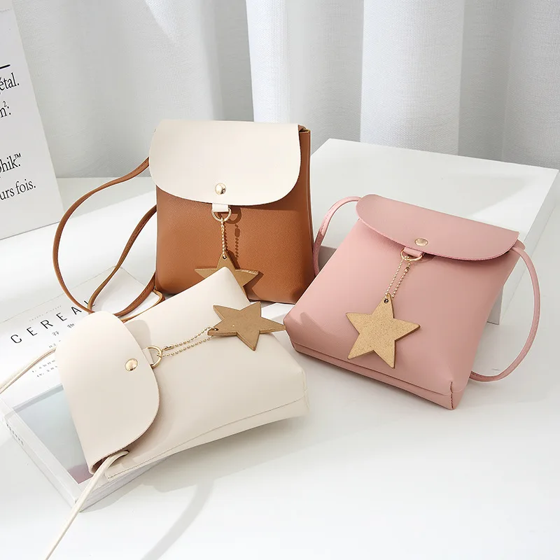 

New design 2019 personalized charm handbags mini casual color matching bag light large capacity bill of lading shoulder diagonal