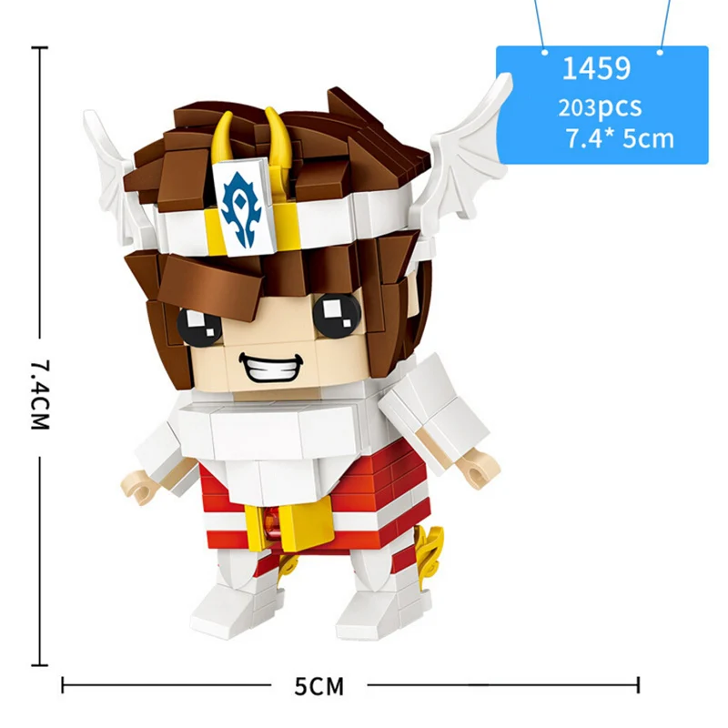 Imagem dos Desenhos Engraçado Clássico Filme Animados Cabeça Grande Mini Bloco Sacerdote Chinês Zumbi Cadáver Santos Seiyas Athena Nutcrackers Tijolos Brinquedos 4 High Quality Brinquedos e hobbies