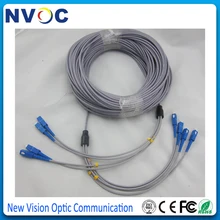 10 шт./лот, 3 м 4 ядра бронированный патч-корд DVI удлинители, SM SC-SC UPC внутренний бронированный волоконно-оптический патч-корд