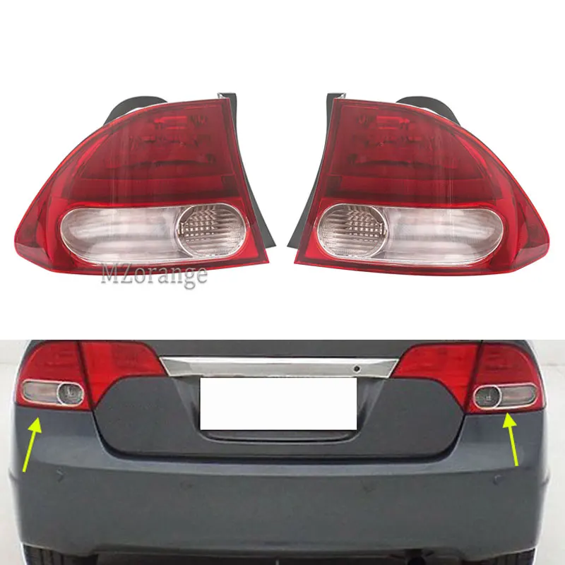 

MIZIAUTO Right / Left Rear Tail Light Lamp for Honda CIVIC FA1 2009 2010 2011 Taillight Taillamp 33552-SNV-H51 33502-SNV-H51