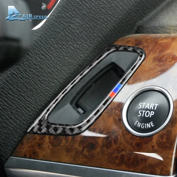 

Airspeed for BMW E70 X5 E71 X6 Accessories 8-13 LHD Carbon Fiber Car Interior Keyhole Cover Trim Ignition Car Sticker Decoration