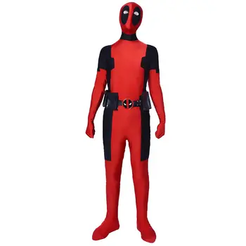 

Marvel Deadpool Cosplay Costume Superhero Zentai Spandex Adults Fullbody Jumpsuit New