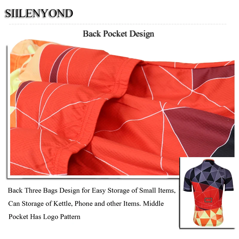 Siilenyond, анти-УФ, Pro, летний, Велоспорт, Джерси, набор, для мужчин, MTB, велосипед, Велоспорт, одежда, костюм, дышащий, гоночный велосипед, нагрудник, одежда, костюм