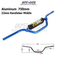 Синий цвет 7/" 22 мм на руль мотоцикла или среднего размера 750 мм алюминиевые рукояти для Сделано в Китае Dirt Pit Bike ATV Quad