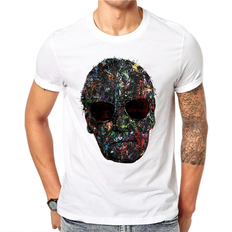 Stan Lee T camisa de los hombres Rip superhéroe Anime padre Camiseta 100% algodón blanco conmemorar Camiseta Original homenaje Camiseta Casual Stan Lee T camisa de los hombres Rip superhéroe Anime padre Camiseta 100% algodón blanco conmemorar Camiseta Original homenaje Camiseta Casual