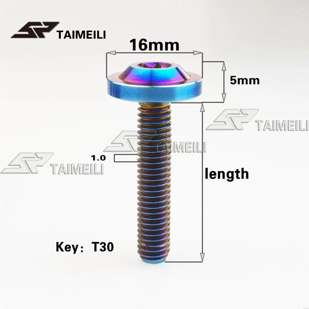 1 шт./титановый сплав Бабочка головкой зонта винт M6x15mmM6x16mmM6x20mmM6x30mm локомотив винт для корпуса