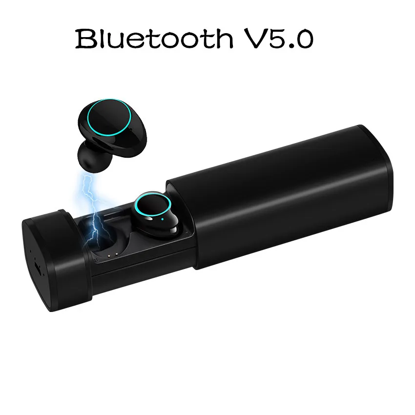 

TWS Mini Wireless Earphones Bluetooth 5.0 Stereo Dual Headsets with Mic Handfree Cordless Earbuds for iPhone Android