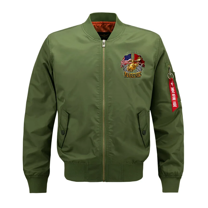 Новинка, осенне-зимняя куртка-бомбер для мужчин, Air Force One MA1, мужские куртки-авиаторы, модная бейсбольная форма, пальто, Jaqueta Masculina