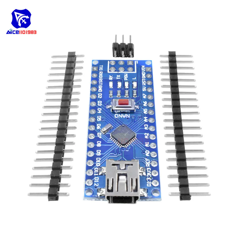 Mini USB CH340 Nano 3,0 ATmega328P ATmega328 плата контроллера для Arduino CH340G MEGA328 Nano V3.0 5 в 16 м модуль драйвера