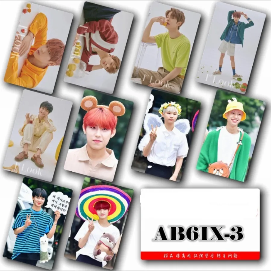 Kpop AB6IX кристальная карточная наклейка Young Min Jeon Woong Фотокарта Donghyun wo-jin Photo Stikcy Card