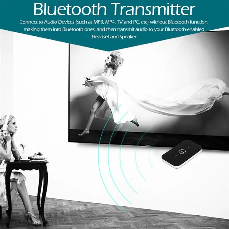 2 in1 Bluetooth передатчик и приемник Беспроводной аудио Музыка адаптер A2DP Aux для головная ТВ 3,5 мм Bluetooth