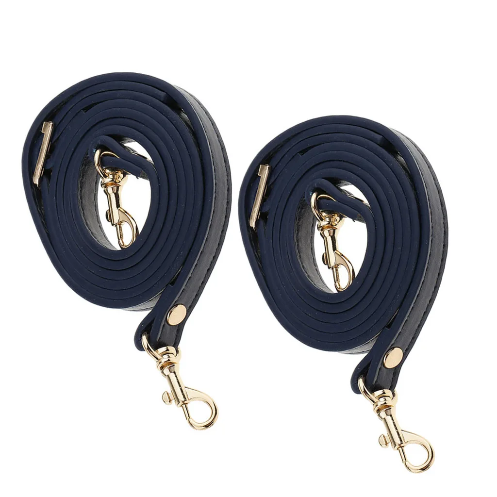 2pcs Handbag Strap Handbag Strap Replacement DIY Purse Handle Leather Purse Handle Bag Accessories with Metal Clasp 120 cm