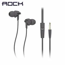 Rock Y1 sport Stereo earphones Headphones Headset 3.5mm In-Ear Earphone Earbuds for iphone Samsung in line control with Mic