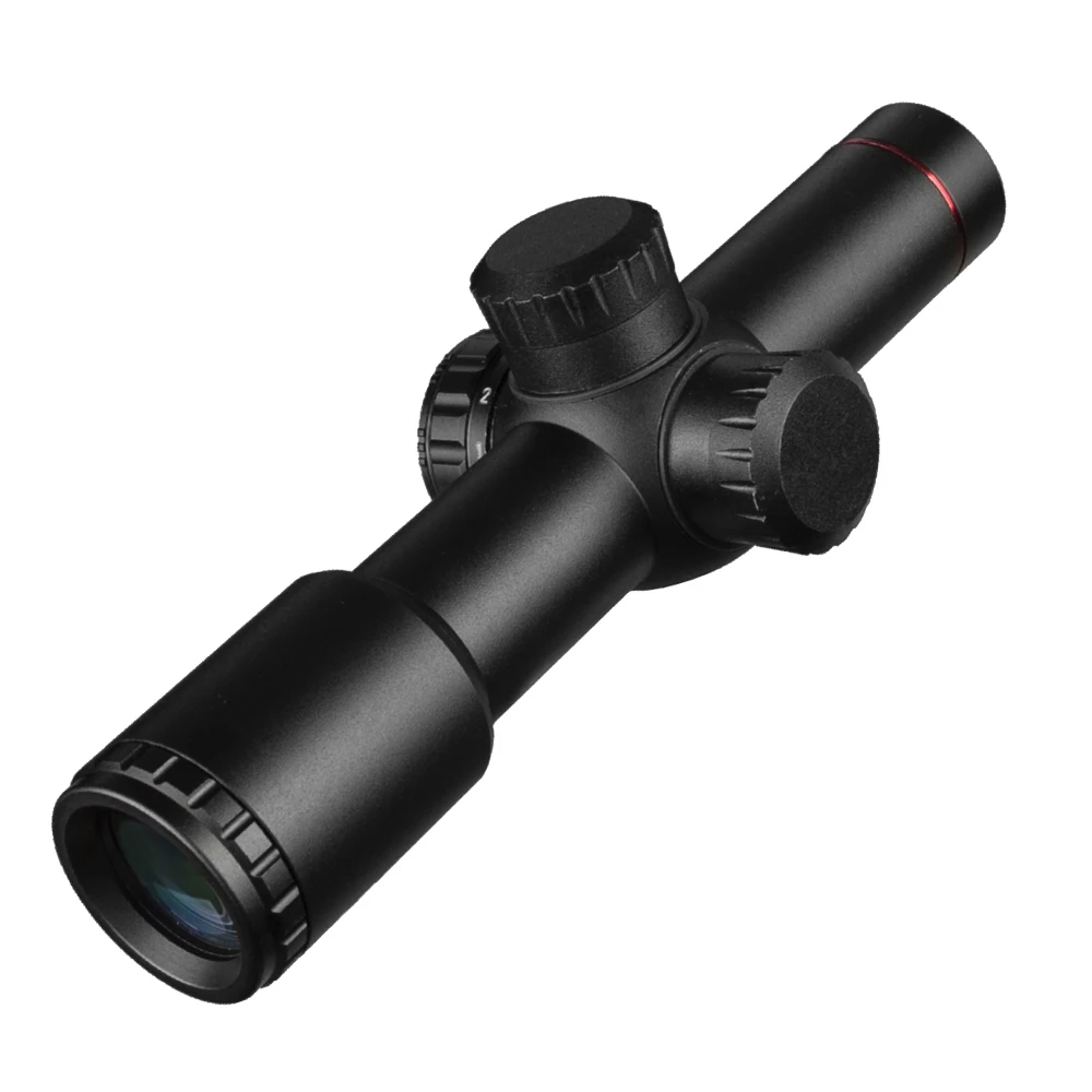 Fuego Lobo táctico AK47 AK74 AR15 caza alcance 4,5X20 E iluminación roja Mil-punto rifloscopio - 3