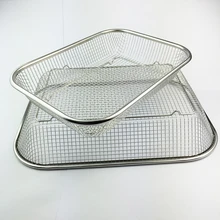 Grilling Basket,GaiaBBQ A59,1pcs,THE BEST QUALITY BBQ Mesh Grill Baskets Stainless Steel Square BBQ, Vegetable Grilling Basket