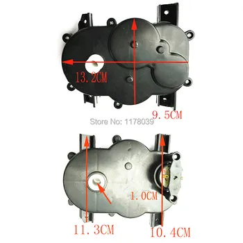 

Children's electric car dc motor,1 pair Turn Direction 6V 12V DC motor,electric motor black gear boxes,J17579