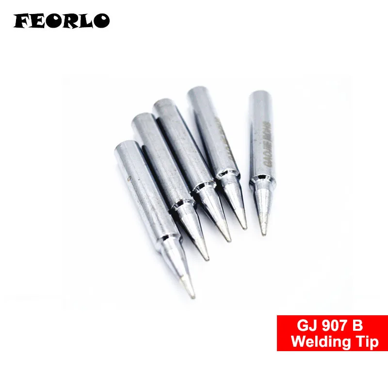 Welding Wires FEORLO GJ-B Lead-free solder tip Universal FOR MT-3927 MT-3917 905E 907 MT-3918 Tips welding stings sugar scoop welding hood