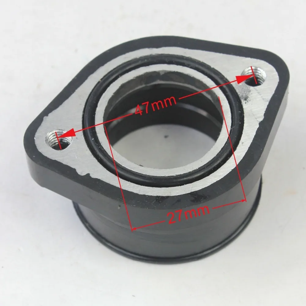 27mm Carb Flange Manifold Intake Adapter Rubber for Mikuni Carburetor