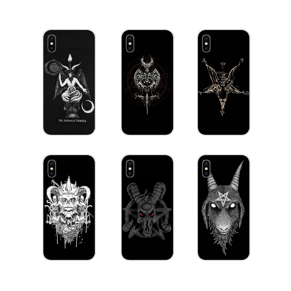 

For Samsung Galaxy S4 S5 MINI S6 S7 edge S8 S9 S10 Plus Note 3 4 5 8 9 Accessories Phone Cases Covers Satanic Skull dark