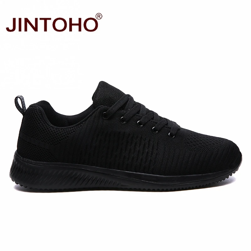 JINTOHO дешевые мужские кроссовки для бега, уличная спортивная обувь для мужчин, дышащие черные мужские кроссовки, спортивные кроссовки, мужская спортивная обувь