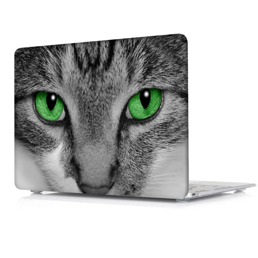 Animal facial Lovely Owl zebra tiger cat dog print Case For MacBook Pro 13 Air 13 11 Pro 15 Retina 12inch laptop cover shell