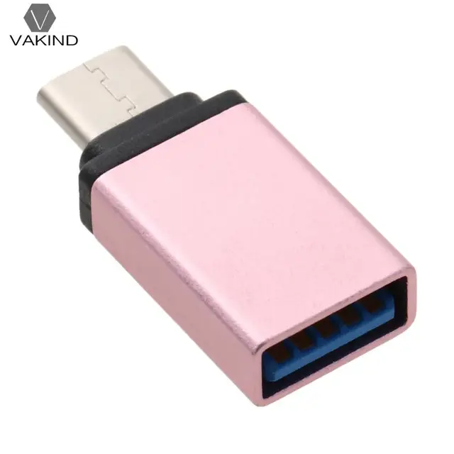 Mini Metal USB 3.0 Female to Type-C Male Converter USB to Type C Data Sync Adapter OTG Connector for Macbook