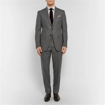 

Men's Casual Bridegroom Fashion Khaki Color 2020 Brand Slim Classic Business Party Formal comfortable Suits With Pants