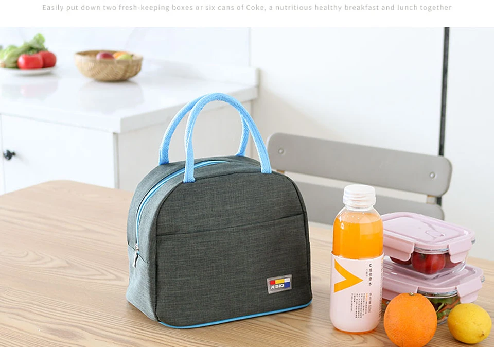 Портативная Термосумка для обедов изолированная сумка с охладителем сумка Bento сумка Контейнер для обедов школьные сумки для хранения еды
