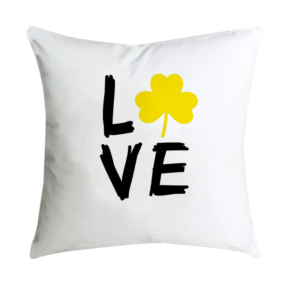 Yellow Pillow Case Sofa Car Waist Throw Cushion Cover Home Decor Cushion Cover Home Decor Наволочка