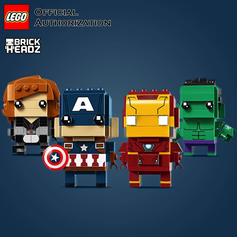 

LEGO Building Blocks Toys Brick Headz Series Captain America lego Iron Man Model Toy Little Box Brinquedos For Birthday Gift