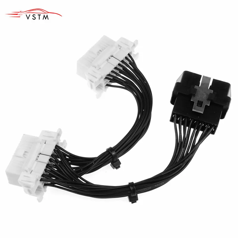 2019 OBDII OBD 2 1 до Y кабель женский 16 Pin сплиттер расширение авто автомобильный разъем