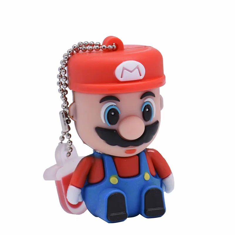 JASTER Super Mario USB флэш-накопитель Флешка в форме героя мультика Флешка 4 ГБ/8 ГБ/16 ГБ/32 ГБ/64 ГБ USB 2,0 карта памяти u диск модные подарки - Цвет: B