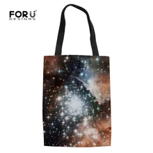 FORUDESIGNS Galaxy женские Экологичные сумочки для покупок женская сумка для покупок звездного неба с защитой окружающей среды