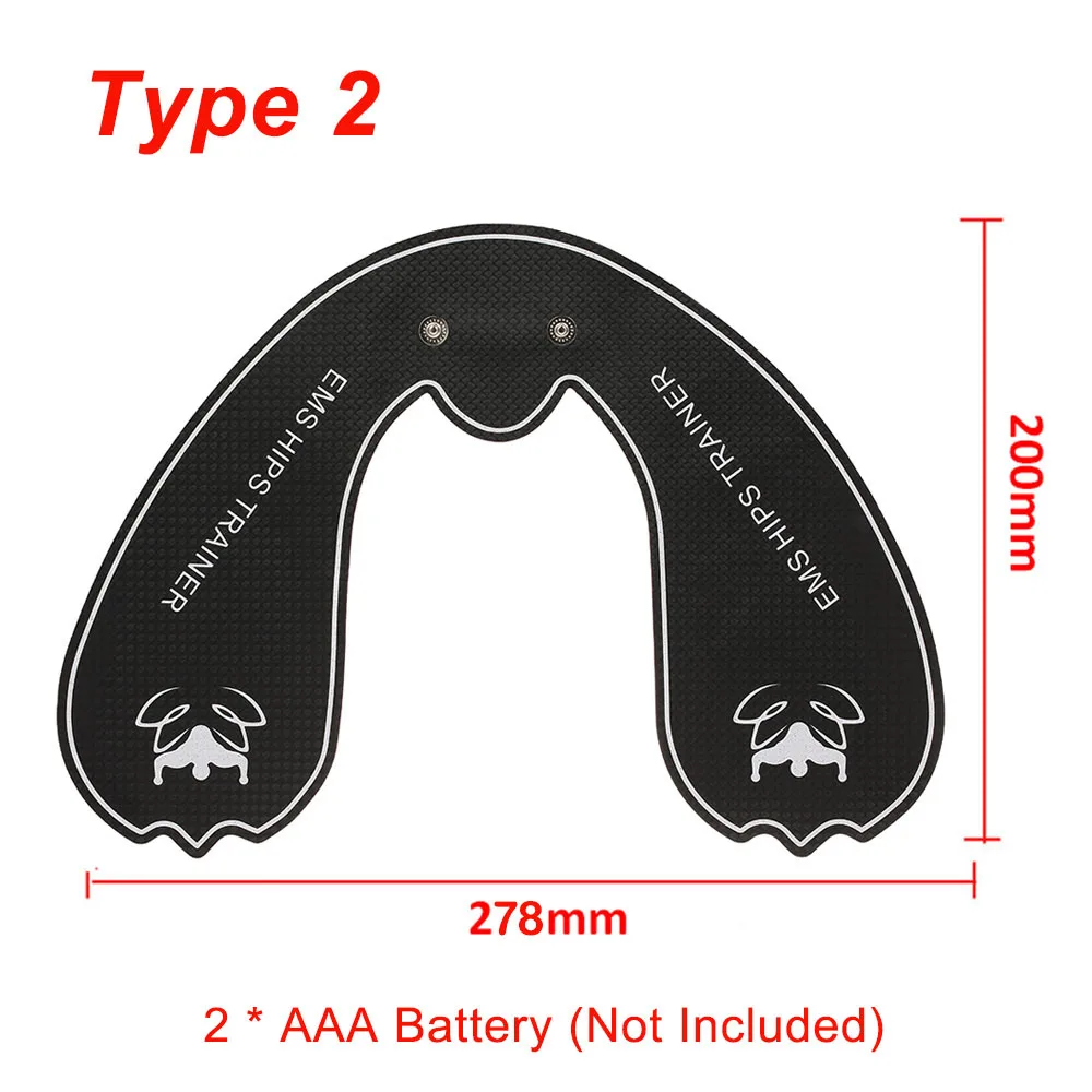 EMS, умный тренажер для бедер, беспроводной стимулятор мышц, подтягивающий ягодицы, Электрический массажер для фитнеса, наклейки для снижения веса