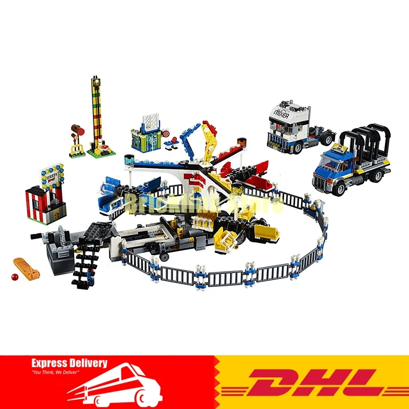 

New LEPIN 15014 1858pcs Amusement park The carnival Model Building Blocks Set Compatible 10244 Architecture toys gifts