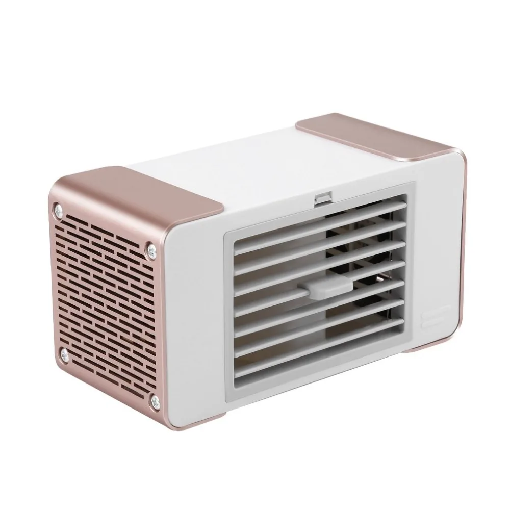 

Mini Compact Personal USB Air Conditioner Air Cooler Fan Home Office Desk Air Cooling Bladeless Fan With Moist Humidifier