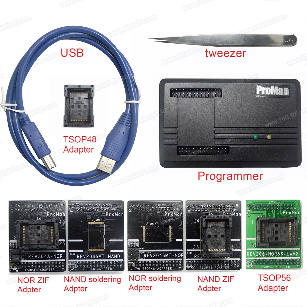 ProMan профессиональное Программирование NAND flash NAND NOR+ адаптер TSOP48+ TSOP56 адаптер TL86 PLUS программист высокая скорость программирования