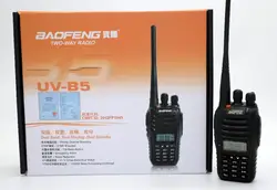 Baofeng uv-b5 Двухканальные рации UHF VHF Двухдиапазонный uvb5 CB Радио 99ch 5 Вт двойной Дисплей FM трансивер Радио для охоты путешествия