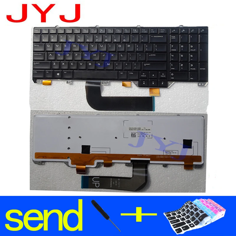 

NEW Laptop keyboard For Dell Alienware M17X R5 M18 R3 Send a transparent protective film