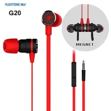 PLEXTONE G20 Fone de ouvido Com Microfone Gaming Headset Estéreo Baixo Fones de Ouvido Do Computador Fone de Ouvido Com Fio Magnético Para O Esporte Telefone