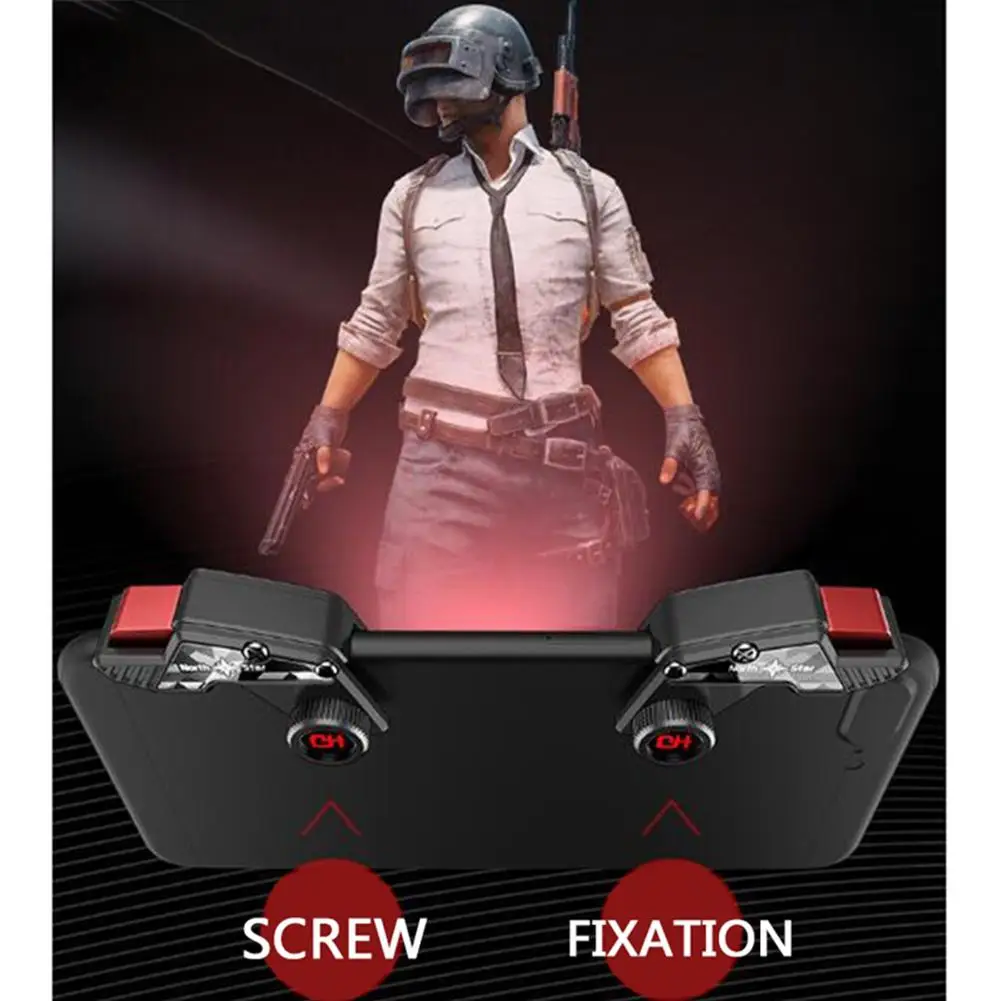  Kuulee Mobile Game Fire Button Aim Key Smart Phone Mobile Game Trigger L1R1 Shooter Controller for 