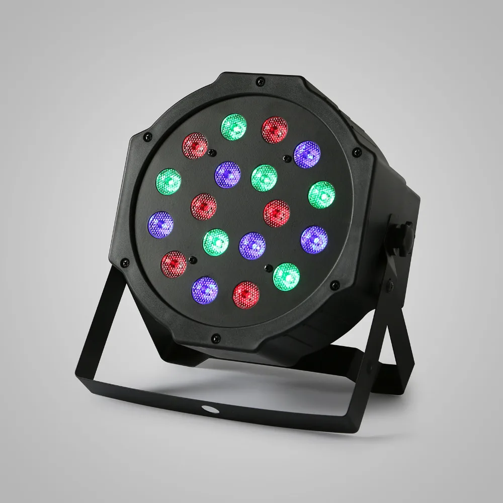 8 шт. Par 18x3 Вт RGB светодиодный свет этапа Uplighting Автоматический строб DJ Бар Цвет изменить Disco KTV