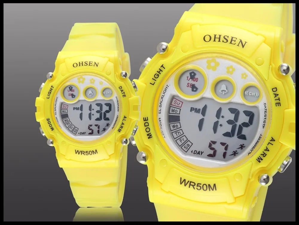 New Ohsen Unisex Watch Fashion Casual Watches Relogio Masculino Students Sports For Men Women Water Resistant Alarm Wristwatches (17)